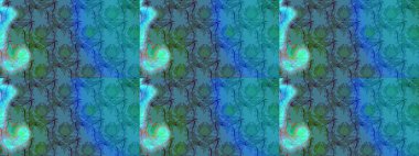 Renkli Bahar Teması eskiz kalıbı. Mavi renkli çiçekler. Sevimli çiçek raster deseni. Düz Çiçek Elementleri Tasarımı.