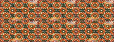 Noel, kar tanesi, yeni yıl. Turuncu renklerde ve altın elementlerle kusursuz klasik desen. Turuncu renklerde altın desenli altın elementler.