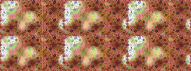 Küçük çiçekteki sevimli çiçek deseni. Kahverengi renkte çiçekler.