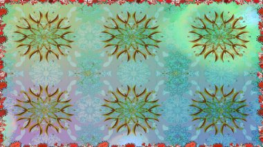 İşlemeli çiçekli, dikişsiz desen. Parmak izi, kumaş, duvar kâğıdı, tekstil için raster dokusu. Renkli grunge soyut arkaplanı coloblue çiçekleri ile zenginleştir.