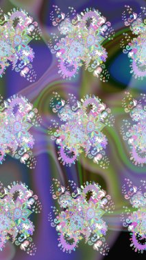 Rengarenk çiçekleri ve doğal renklerde yaprakları olan harika bir çiçek deseni. Halk tarzı. Moda baskıları için zarif bir şablon. Modern çiçek arkaplanı.