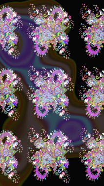 Tekstil, kumaş, kapaklar, duvar kağıtları, baskı, naylon, koleksiyon defteri, örgü, dekupaj için güzel bir eskiz. Küçük kahverengi çiçeklerdeki oldukça eski bir besin torbası deseni.