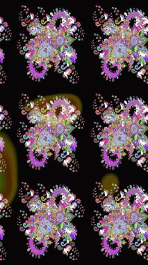 Şatafatlı bahar bahçesi dokusu. Çiçek deseni. Flower eskiz arka planı. Raster illüstrasyonu.