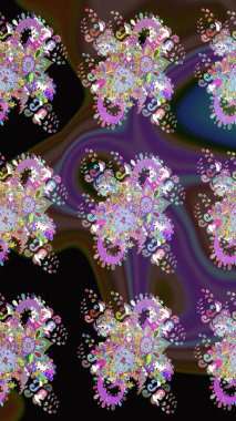 Güzel suluboya yaz çiçekleri deseni..