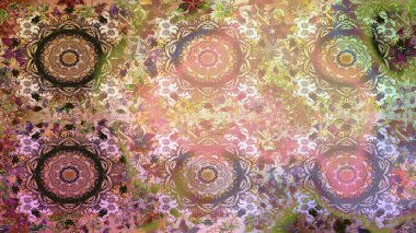 Paisleys zarif çiçek desenli arkaplan duvar kâğıdı çizimi klasik stil, modern 3D çizgili sanat eseri altın ve nötr desenli çiçek yaprakları ve süslemeleri..