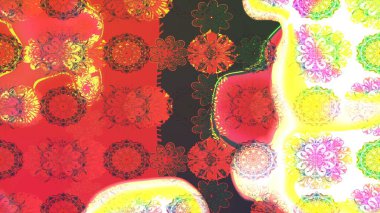 Güzel suluboya yaz çiçekleri deseni..