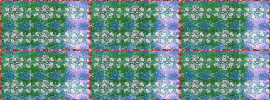Fantezi kumaş deseni. Raster çizimde sorunsuz çiçek desenli. Düz çiçek öğeleri tasarım. Bahar Tema Dikişsiz desen arka plan rengi.