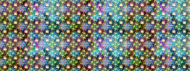 Özgürlük stili Millefleur 'lar. Taşralı şıklığı. Küçük yabani çiçeklerdeki halk modelini çiz. Tekstil, duvar kağıdı, kapaklar, yüzey, baskı, hediye paketi, hatıra defteri, dekupaj için çiçek çayırı arka planı.