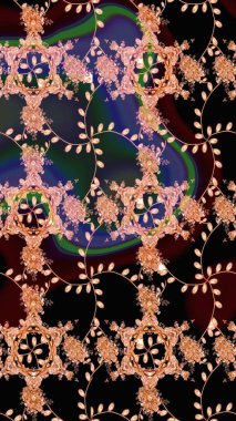 Siyah renkli çiçek desenli eskiz. Suluboya tarzında siyah renkte çiçekler.