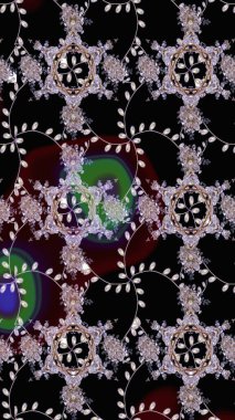 Renkli Yaz Temalı eskiz kalıbı. Siyah renkli çiçekler. Düz Çiçek Elementleri Tasarımı. Raster illüstrasyonunda çiçek deseni çizimi.