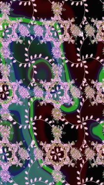 Çiçek kompozisyonu. Küçük çiçekte güzel bir desen var. Raster deseni. - Tarafsız çiçekler. Çiçek arkaplan. Çiçek kolajı. Doğa.