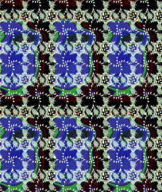 Düz Çiçek Elementleri Tasarımı. Eskiz klasiği. Raster Şirin kumaş deseni. Renkli Bahar Teması çizim şablonu.