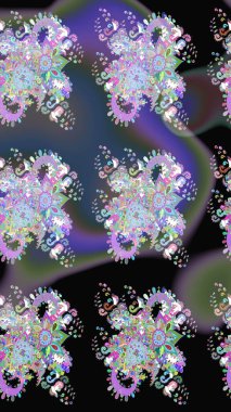 Sevgililer günü ve tebrik kartı konsepti için şık bir davetiye. Manzaralı çiçek deseni. Üst manzara, yumuşak siyah renk tarzı. Çiçek kompozisyonu, el boyası, hassas şablon..