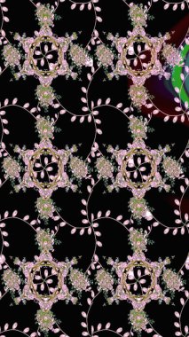 Nazik romantik baskı. Bahar mevsimi. Raster güzel bir çiçek deseni çizmiş. Tatil havası..