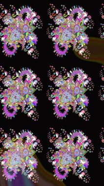 Raster Güzel kumaş deseni. Çiçek arkaplan ile soyut zarafet çizim deseni.