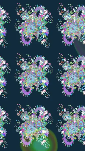 Küçük çiçekte güzel bir desen. Motley illüstrasyonu. Çiçekli yaz çiçekleri. Moda baskıları için zarif bir şablon. Küçük renkli çiçekler. Çizim.