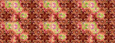 Damask kusursuz yinelenen arkaplan. Barok tarzında altın çiçekli süs. Doku arka planında altın duvar kâğıdı. Kırmızı renkte altın element.