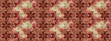 Oriental raster klasik kırmızı ve altın desenli. Raster illüstrasyonu. Kusursuz soyut arkaplan.