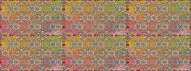 Çiçekli karalama şeklinde Raster çiçek deseni. Yumuşak, bahar çiçekli arka plan. Kahverengi renkte çiçekler.