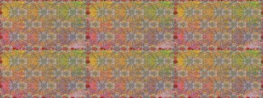 Çiçekli karalama şeklinde Raster çiçek deseni. Yumuşak, bahar çiçekli arka plan. Kahverengi renkte çiçekler.