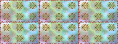 Raster illüstrasyonu. Tarafsız renklerde çiçekler. Kusursuz çiçek deseni duvar kağıdı için kullanılabilir.