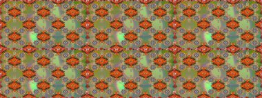 Raster çiçek izi. Klasik taslak çizimi. Çiçek yeşili, pürüzsüz desen.