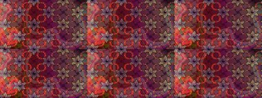 Raster suluboya çiçek deseni, narin çiçekler, kahverengi çiçekler, tebrik kartı şablonu. Raster Güzel kumaş deseni.