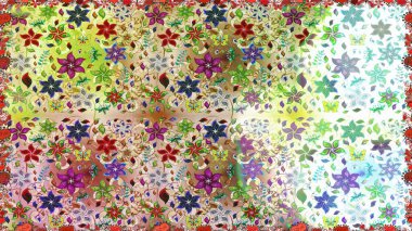 Güzel kumaş deseni. Hoş bir çiçek geçmişi var. Raster illüstrasyonu. Küçük bir çiçekte kusursuz desen.