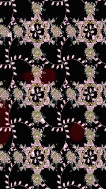 Güzel kumaş deseni. Çiçek arkaplan. Çizim raster deseni.