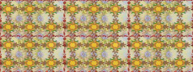 Nazik, narin çiçek arkaplanı. Çiçekli karalama şeklinde Raster çiçek deseni. Tarafsız renklerde çiçekler.