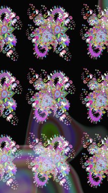 Zarif, parlak ve eskiz siyah çiçek desenli tasarım. Sabıka baskıları, bebek kıyafetleri, duvar kâğıtları, paket kutuları vb..