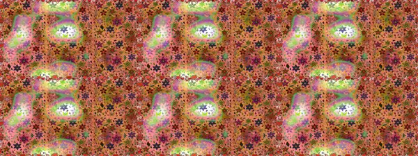 Turuncu renkli çiçekler. Renkli Yaz Temalı Kusursuz Arkaplan. Düz Çiçek Elementleri Tasarımı. Raster illüstrasyonunda trendsiz çiçek deseni.