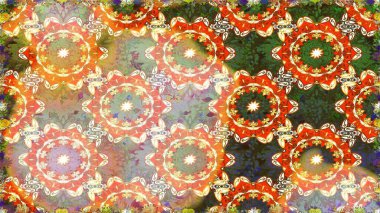 Kusursuz altın desen. Raster oryantal süs. Altın elementlerle bej renklerde altın desen.