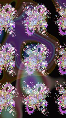 Tebrik kartı geçmişi, boyama kitabı, arkaplan ve tekstil için kullanılabilir. Etnik Mandala havlusu. Sınır Kızılderili çiçekli paisley patten. Raster Henna tarzı. Taslak süsleme izi.