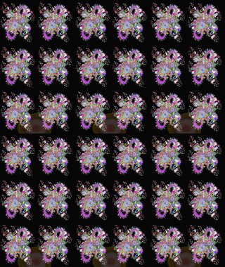 Raster. Sabıka fotoğraflarında, bebek kıyafetlerinde, duvar kâğıtlarında, paket kutularında falan kullanılabilir. Zarif, parlak ve eskiz siyah çiçek deseni tasarımı.