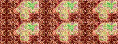 Paisleys zarif çiçek desenli arkaplan duvar kâğıdı resimli klasik stil, modern 3D çizgili sanat altın ve kırmızı desenli çiçek yaprakları ve süslemeleri..