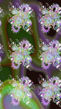 Eski usul. Eskiz geçmişi. Kumaş, tekstil, duvar kağıdı baskısı için. Tomurcukları çiçek olan sevimli bir çiçek deseni. Raster illüstrasyonu. Raster..