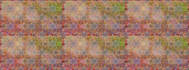 Raster illüstrasyonu. Kahverengi renkli çiçekler. Çiçeksiz desenli arka plan, vuruşlar, sıçramalar, yaz çiçekleri..