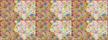 Küçük çiçekteki sevimli çiçek deseni. Tarafsız renklerde çiçekler.