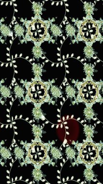 Renkli Bahar Teması eskiz kalıbı. Düz Çiçek Elementleri Tasarımı. Raster illüstrasyonundaki çiçek desenli çizim. Güzel kumaş deseni.