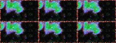 Suluboya çizimi. El çizimi. Çiçeklerle kusursuz desen. Siyah renkte çiçekler.