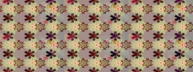 Gri ve nötr renkte çiçekler. Raster illüstrasyonunda çiçek deseni çizimi.