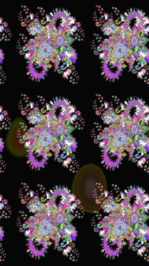 Tony 'nin kumaş kalıbını çiz. Küçük çiçekteki sevimli çiçek deseni. Raster illüstrasyonu. Modaya uygun kumaş deseni.