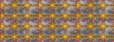 Hediye ambalaj kağıdı, tebrik kartları, posterler ve pankart tasarımı. Raster düz çiçek çizim deseni. Kahverengi renkte çiçekler.