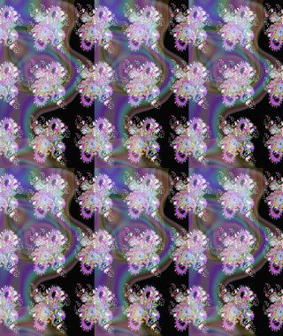 Tekrar eden çiçek arkaplanı, zarif nötr çiçek duvar kağıdı. Tarafsız renkler üzerine çiçek desenli çizimler, el yapımı papatyalar, papatyalar..