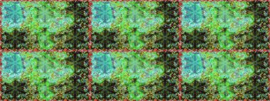 Antika altın tekrarlanabilir duvar kağıdı. Barok tarzında altın çiçek süsü. Damask arkaplanı tekerrür ediyor. Yeşil renkte altın element.