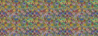 Nazik romantik baskı. Raster dikişsiz şirin çiçek deseni. Bahar mevsimi. Tatil havası..