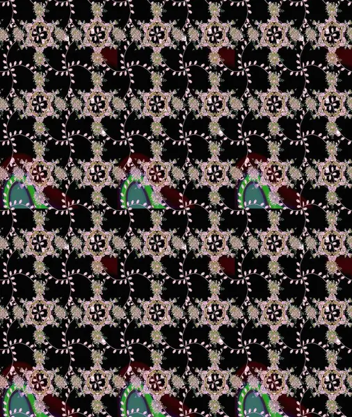 Sketch pattern with fantasy flowers, natural wallpaper, floral decoration curl illustration. Home decor. Paisley print hand drawn elements.