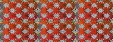 Çiçekli karalama şeklinde Raster çiçek deseni. Nazik, sevimli çiçek arkaplanı. Kahverengi renkte çiçekler.