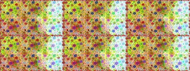 Hediye ambalaj kağıdı, tebrik kartları, posterler ve pankart tasarımı. Sarı renkli çiçekler. Raster düz çiçekleri pürüzsüz desen.